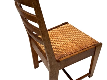 Four Modernist Art Deco Dining Room Chairs by Bas van Pelt for My Home, 1930s